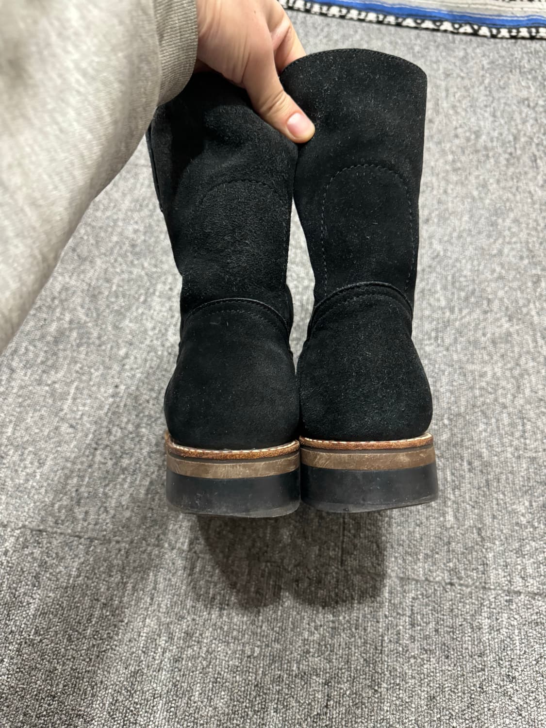 빔즈 페코스 스웨이드 블랙 웨스턴 부츠 265 상품이미지9