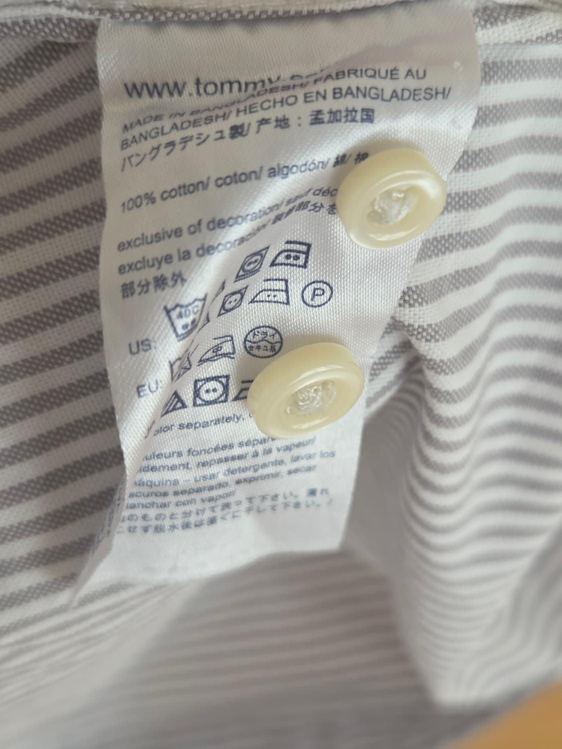 타미 힐피거 스트라이프 셔츠 L(105) 상품이미지3
