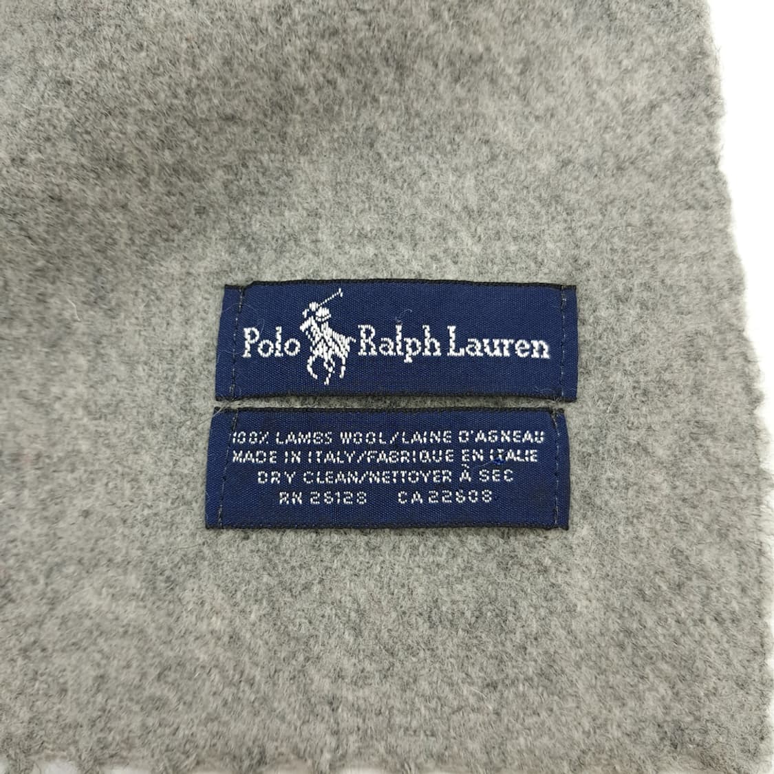 MX126 폴로 랄프로렌 그레이 램스울 목도리 머플러 상품이미지5