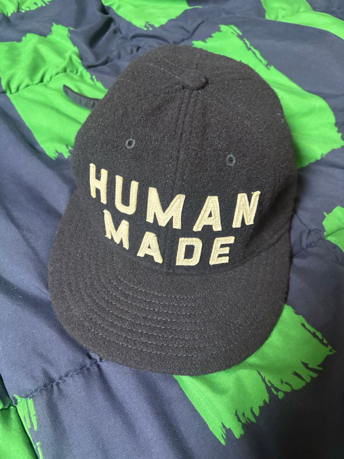 휴먼 메이드 6-패널 울 캡 네이비 HUMAN MADE 상품이미지2