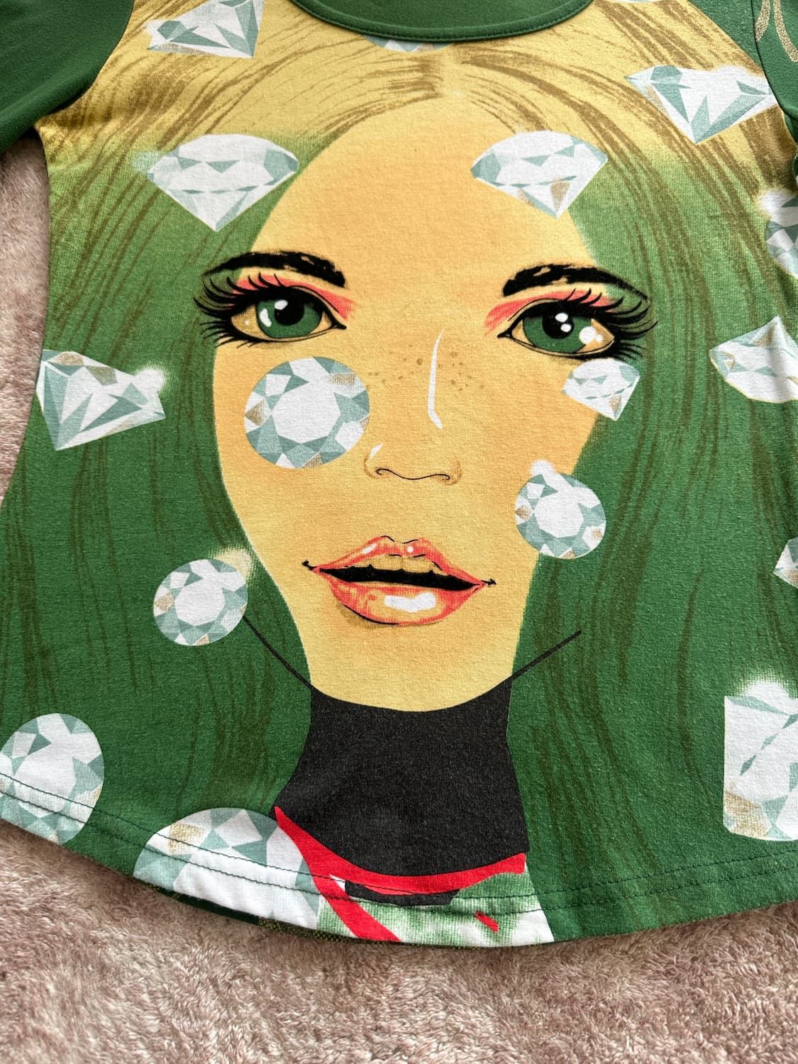 쿠스토 바르셀로나 y2k diamond girl long sleeve  상품이미지3