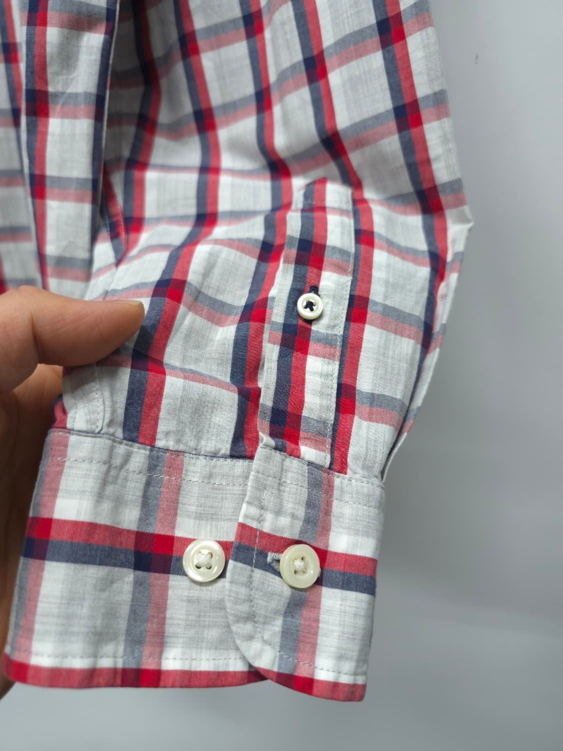 타미힐피거 남성 클래식 체크 남방 봄여름 셔츠 (105~110) 상품이미지9