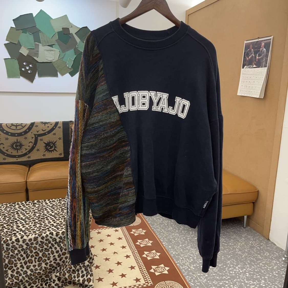 아조바이아조 유니크 보헤미안 언발 약기모 맨투맨 115 C08775 상품이미지3