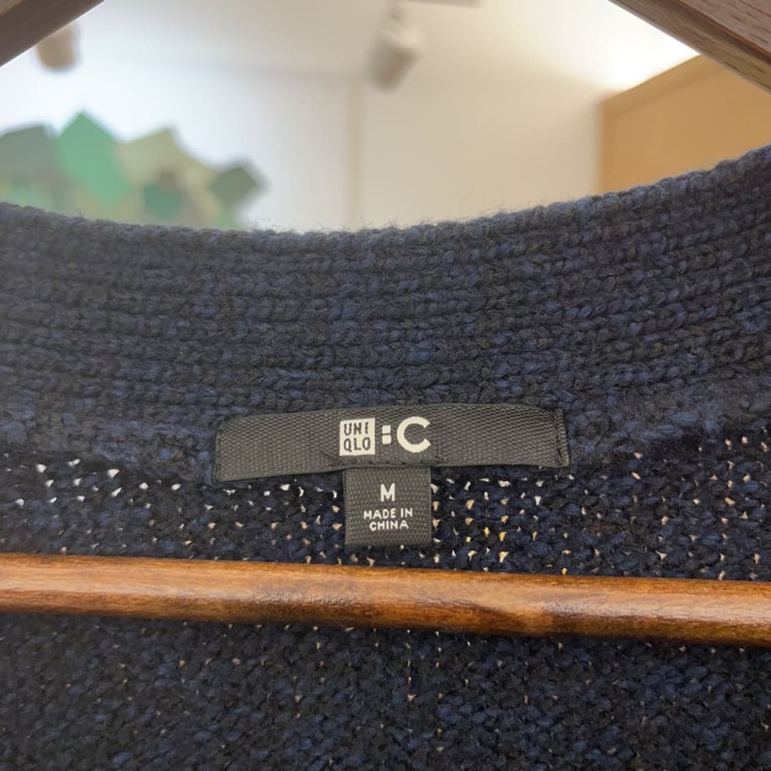 유니클로 모던캐주얼 울혼방 니트 가디건 M C08701 상품이미지5