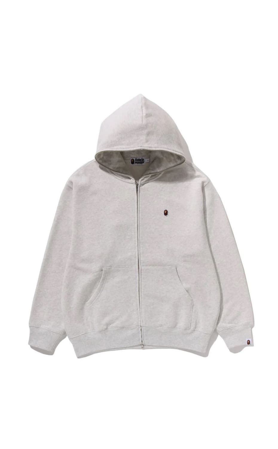 베이프 원포인트 후드집업 멜란지 (베이지) 상품이미지1