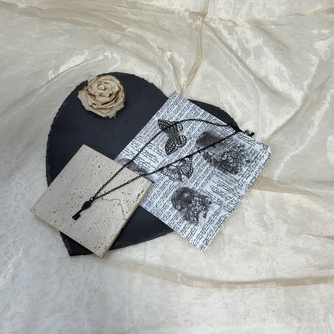 Unisex빈티지 고딕 해골 열쇠 목걸이 상품이미지2