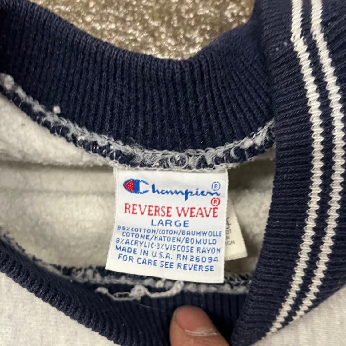 90s 챔피온 리버스위브 스웻셔츠 (105) 상품이미지6