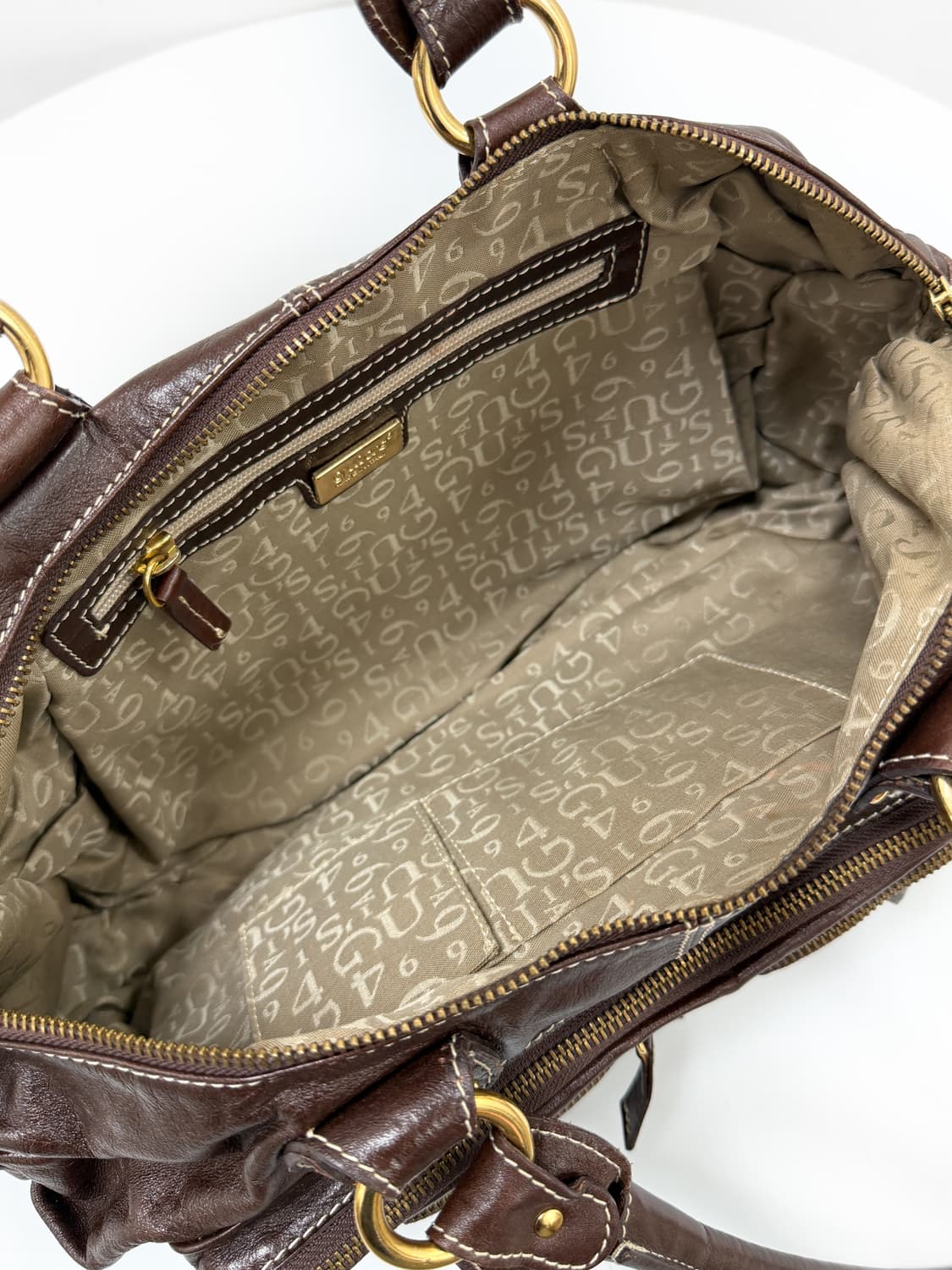 Made in Italy Guia's 멀티 포켓 레더 숄더백 상품이미지7