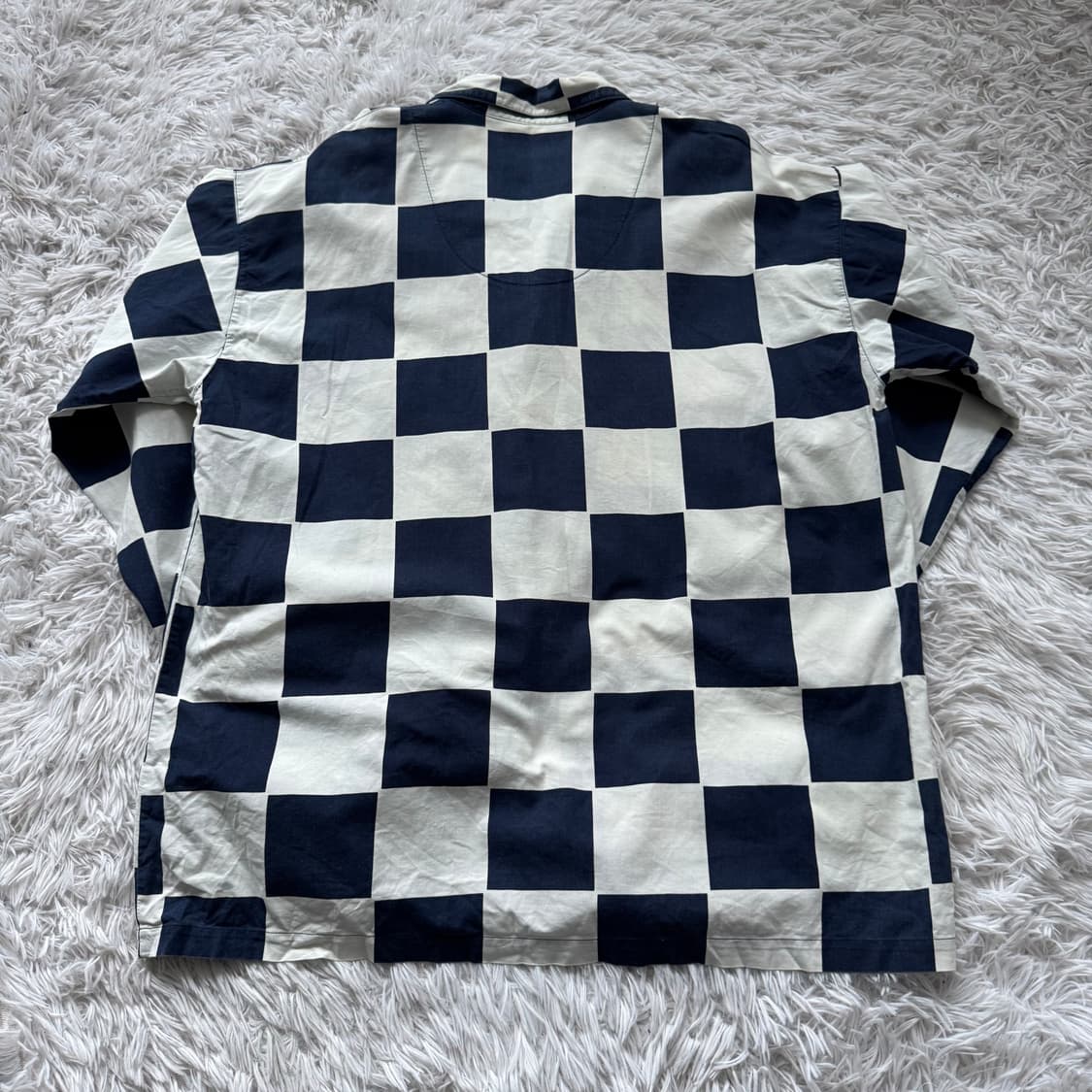 VINGT ET UN 일본빈티지 자켓 블레이저 체크 긴팔 셔츠 상품이미지3