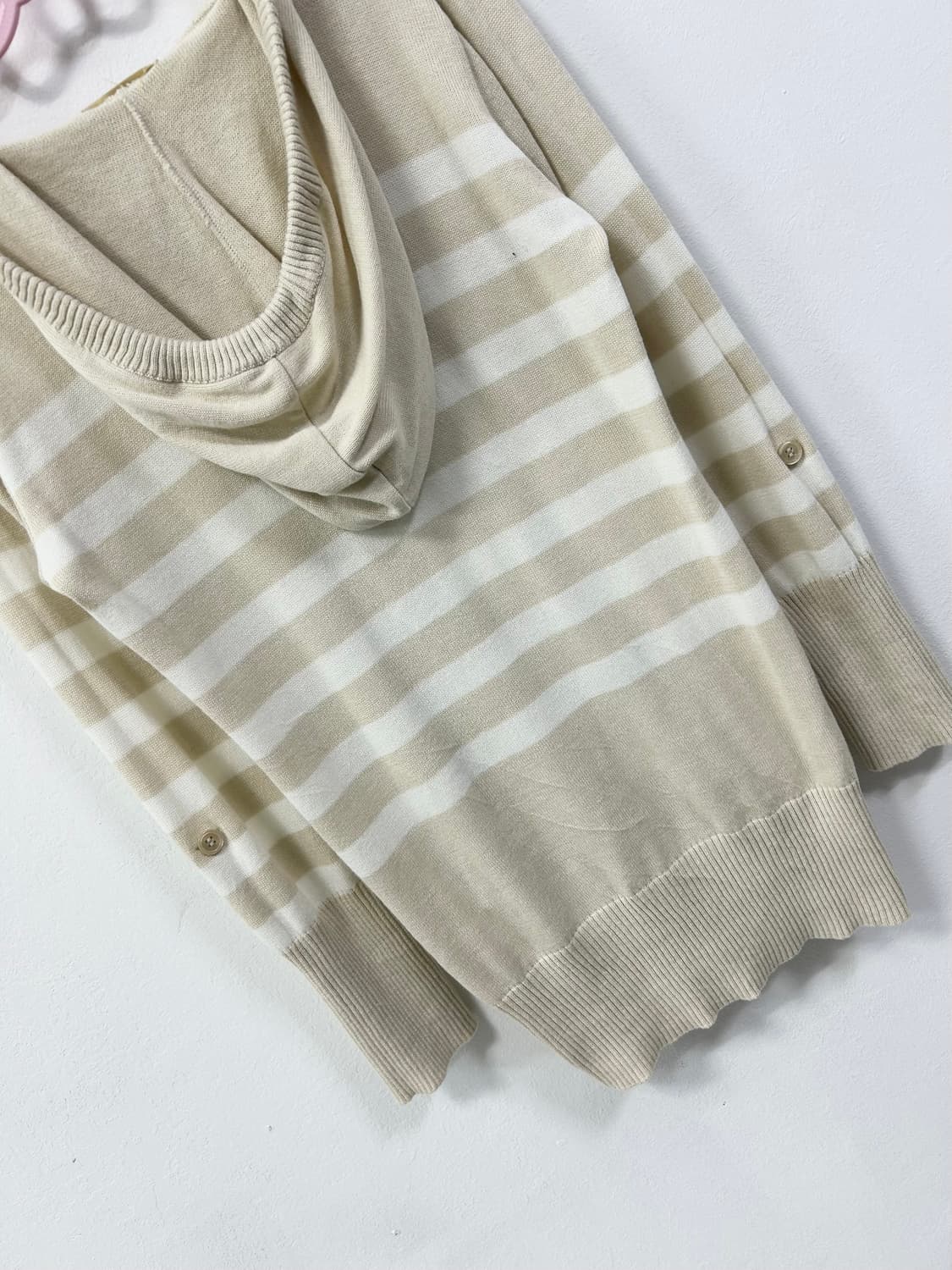 [KATHARINE ROSS] 갸루 y2k 로걀 스트라이프 후드 롱슬리브 상품이미지6