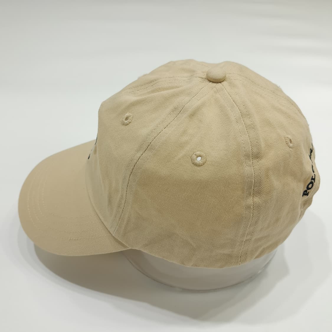 Co603 폴로 랄프로렌 베이지 폴로베어 자수 볼캡 모자 상품이미지4