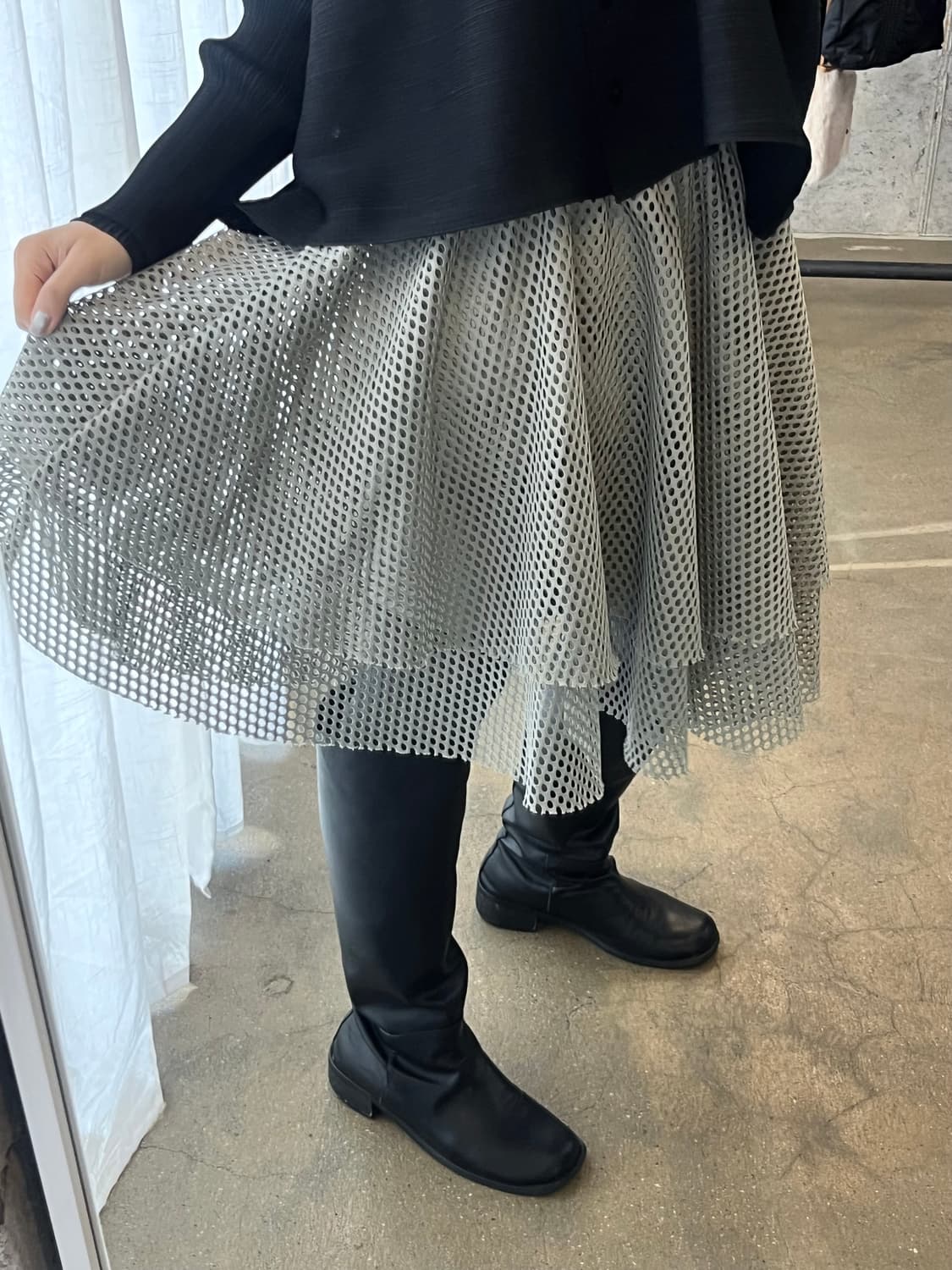 퓨마 도트 펀칭 레이어드 스커트 상품이미지4