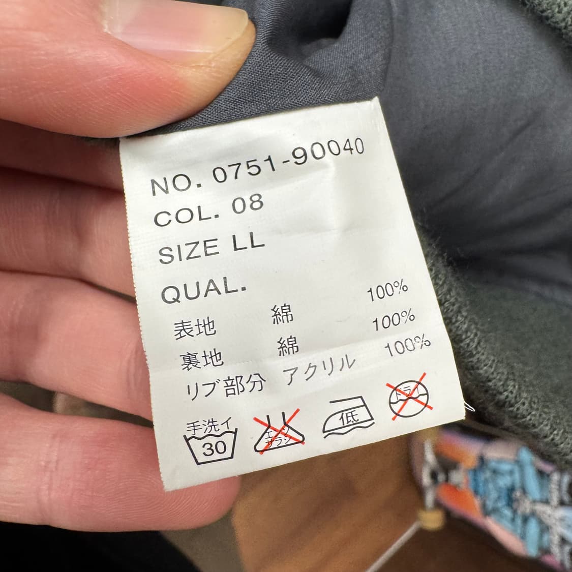 00s USA VINTAGE 바시티 자켓 후면 빅패치 포인트 차콜 상품이미지10