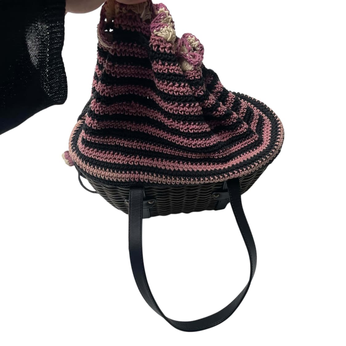 Sonia rykiel 라탄 니트 백 상품이미지5