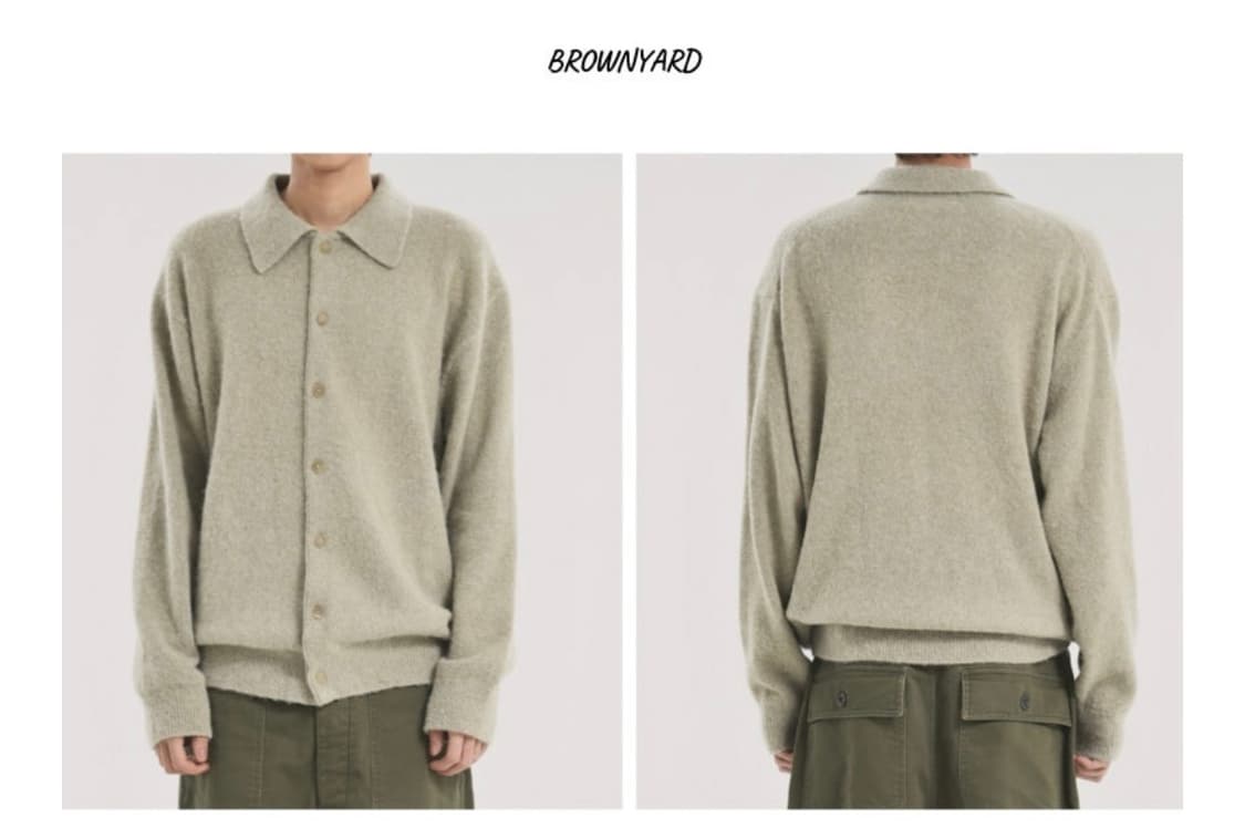 브라운야드 가디건 니트 4size 상품이미지1