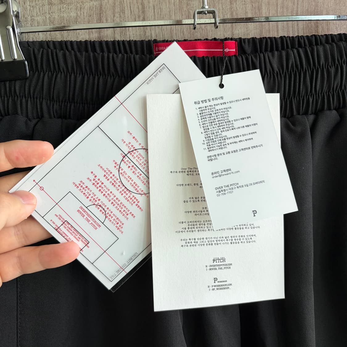 새상품(M)오버더피치x코카콜라 쇼츠 반바지 블랙 상품이미지3