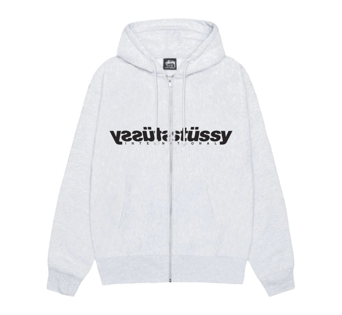 [새상품] 스투시 미러 후드집업 애쉬헤더 상품이미지1