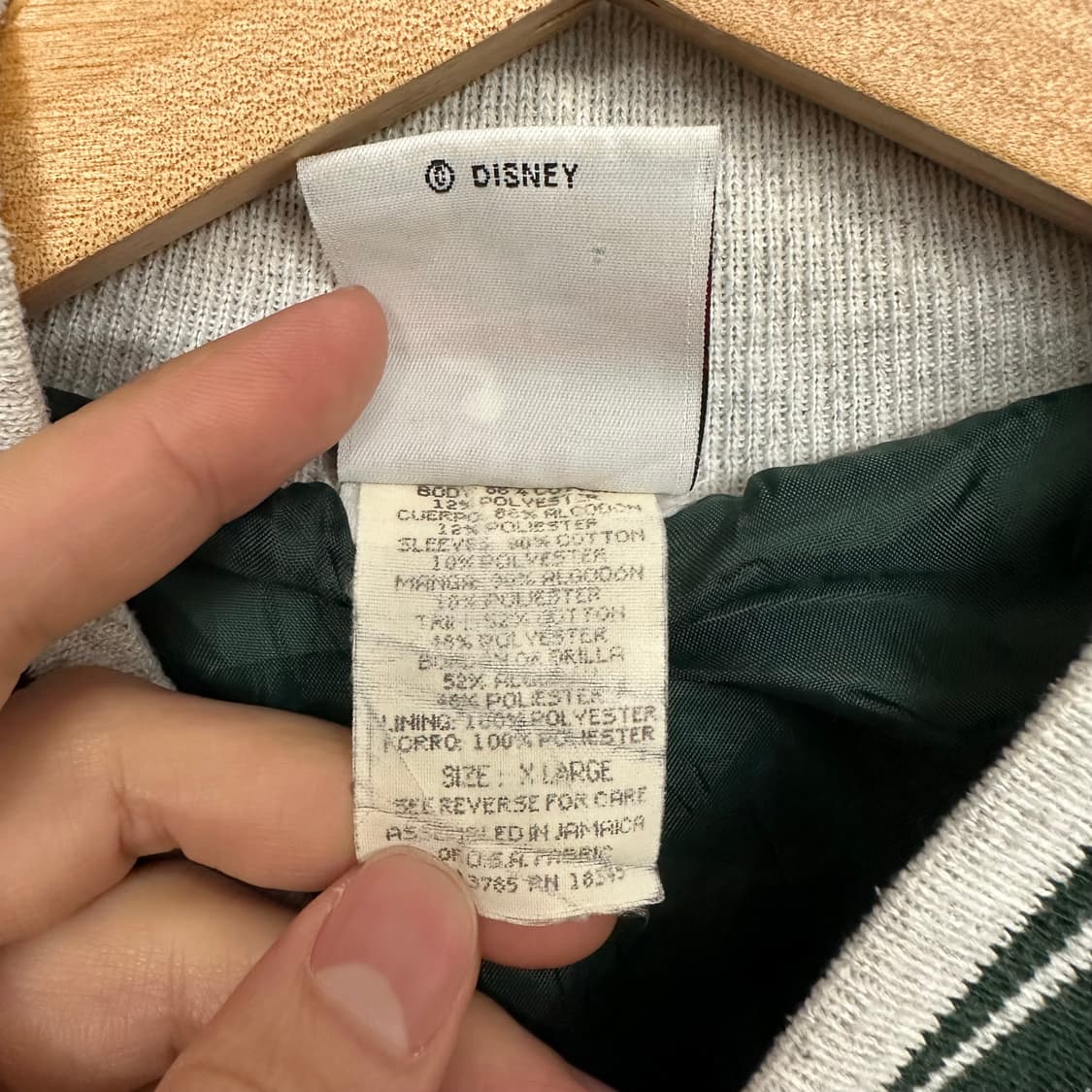 90‘s 디즈니 미키 스웻 바시티자켓 상품이미지5