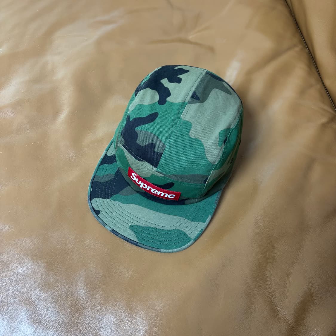 슈프림 캠프캡 모자 박스로고 우드랜드 카모 상품이미지5