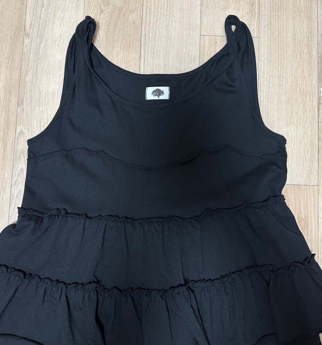 콜로신스 COLOCYNTH NYMPH LAYERED DRESS BLACK 상품이미지3