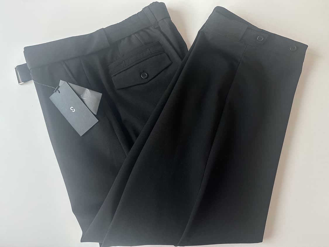 [새상품] 송지오옴므 시그니처 와이드 팬츠 50 상품이미지3