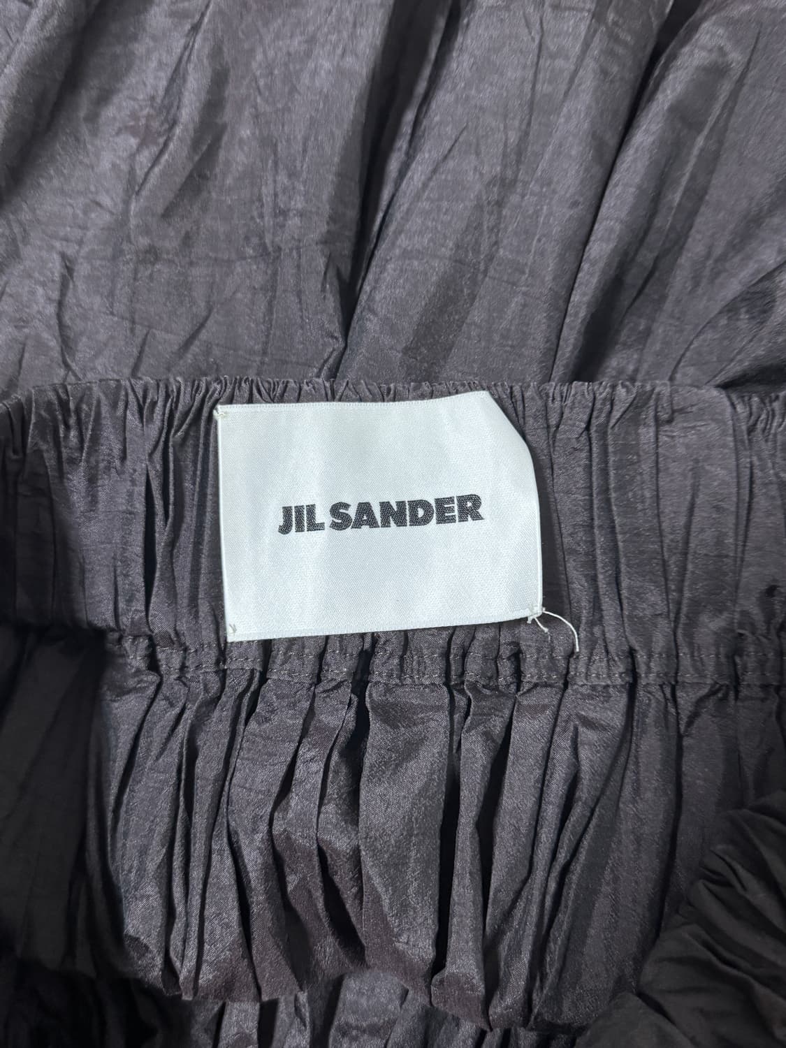 빈티지 질 샌더 나일론 실크 플리츠 플레어 스커트 2023 상품이미지3