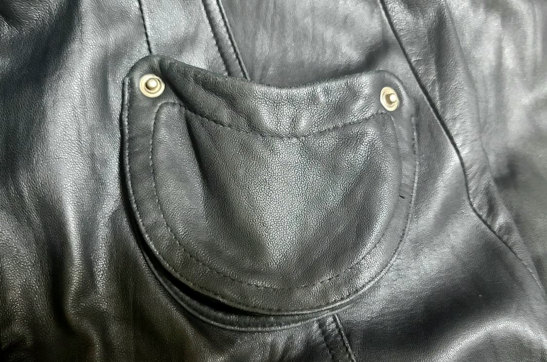 90s 슬림핏 하프 퍼코트 양가죽 44~55 상품이미지7