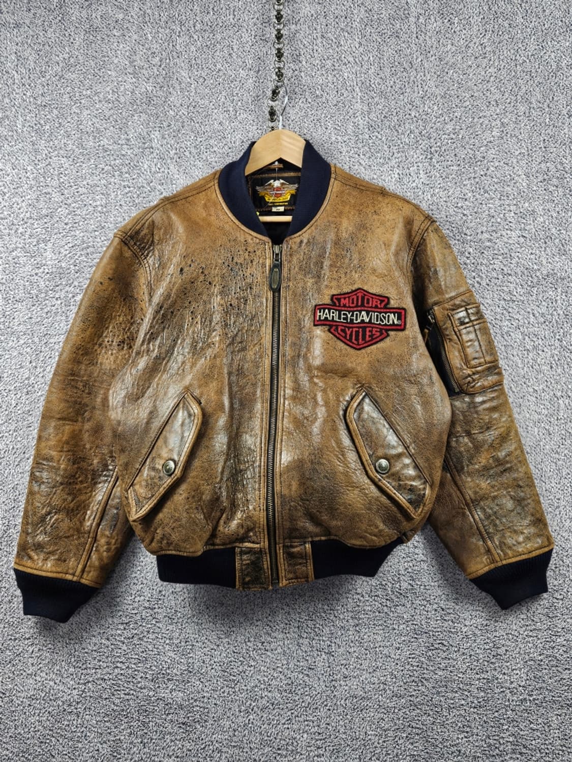 할리데이비슨 모터사이클 스포츠 레더 봄버 자켓 ( M ) / 11136 상품이미지2