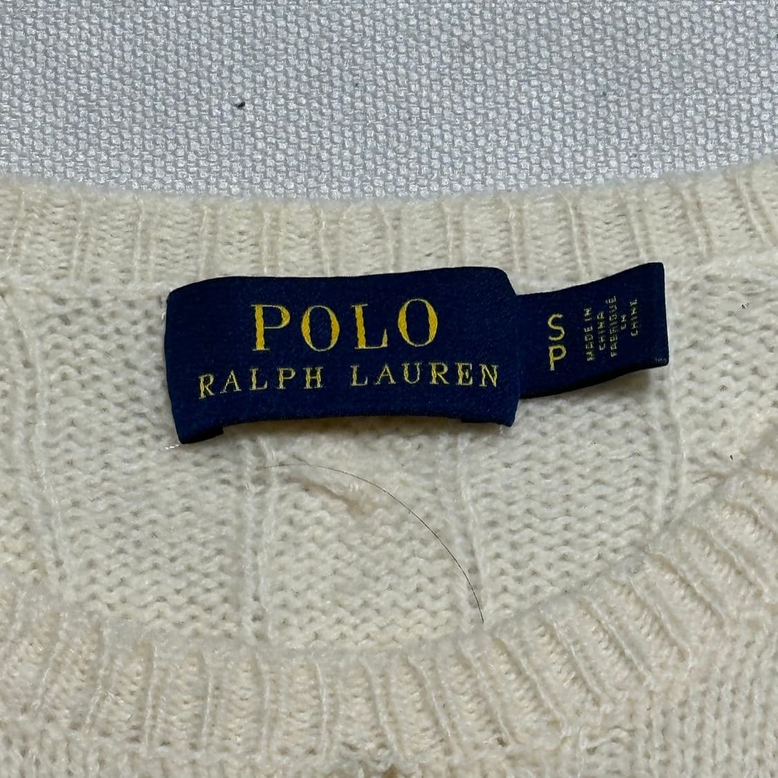 Polo Ralph Lauren 여성용 메리노울 캐시미어 케이블니트 상품이미지3