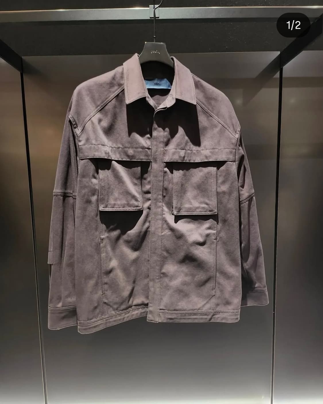 [48] 준지 22fw 브라운 히든 포켓 셔츠 자켓 셔켓 상품이미지1