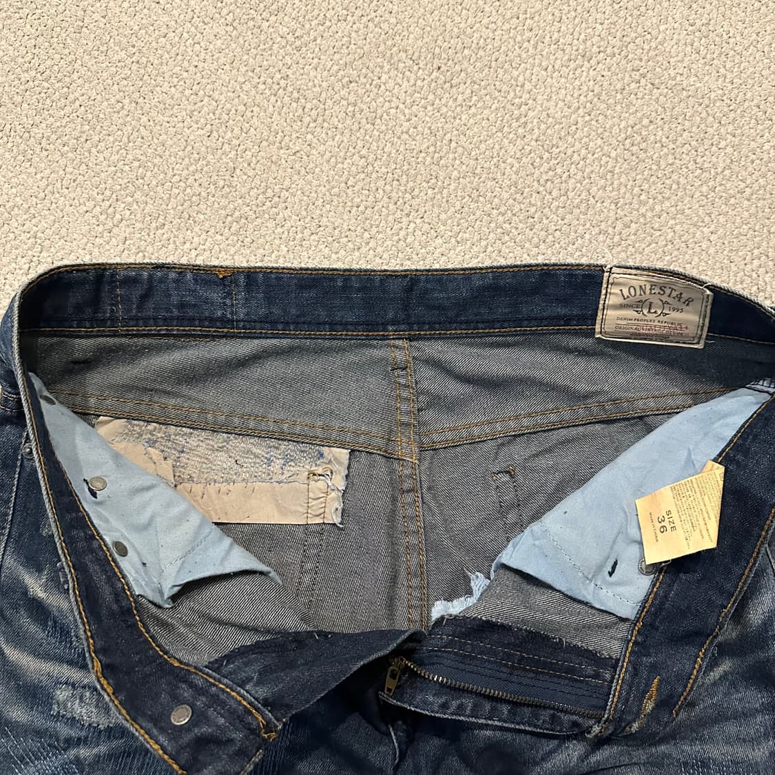 Lonestar 보로 데님 팬츠 상품이미지9