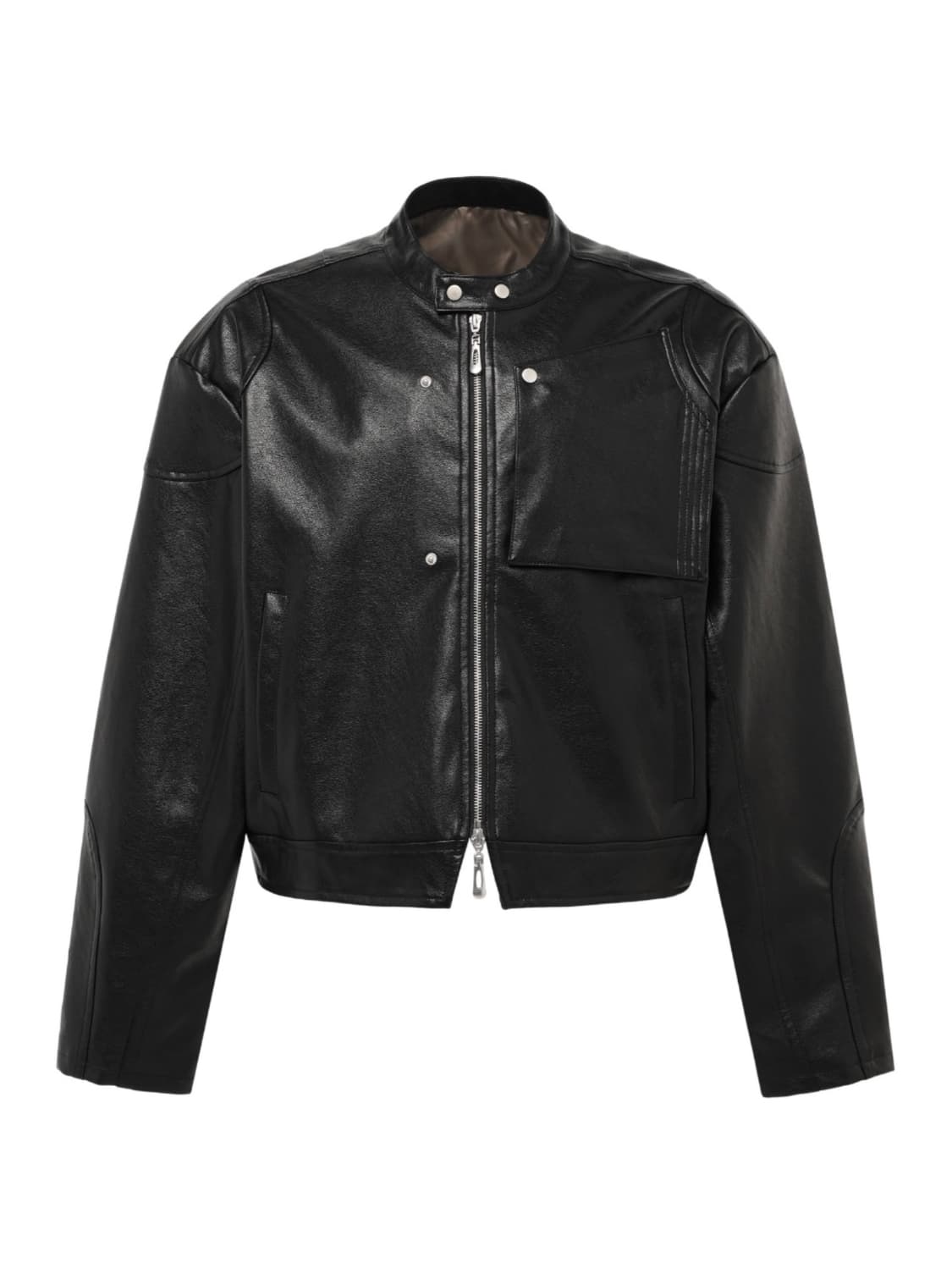 [새제품/3] 본바트 바이커 레더 자켓 - 블랙 상품이미지1