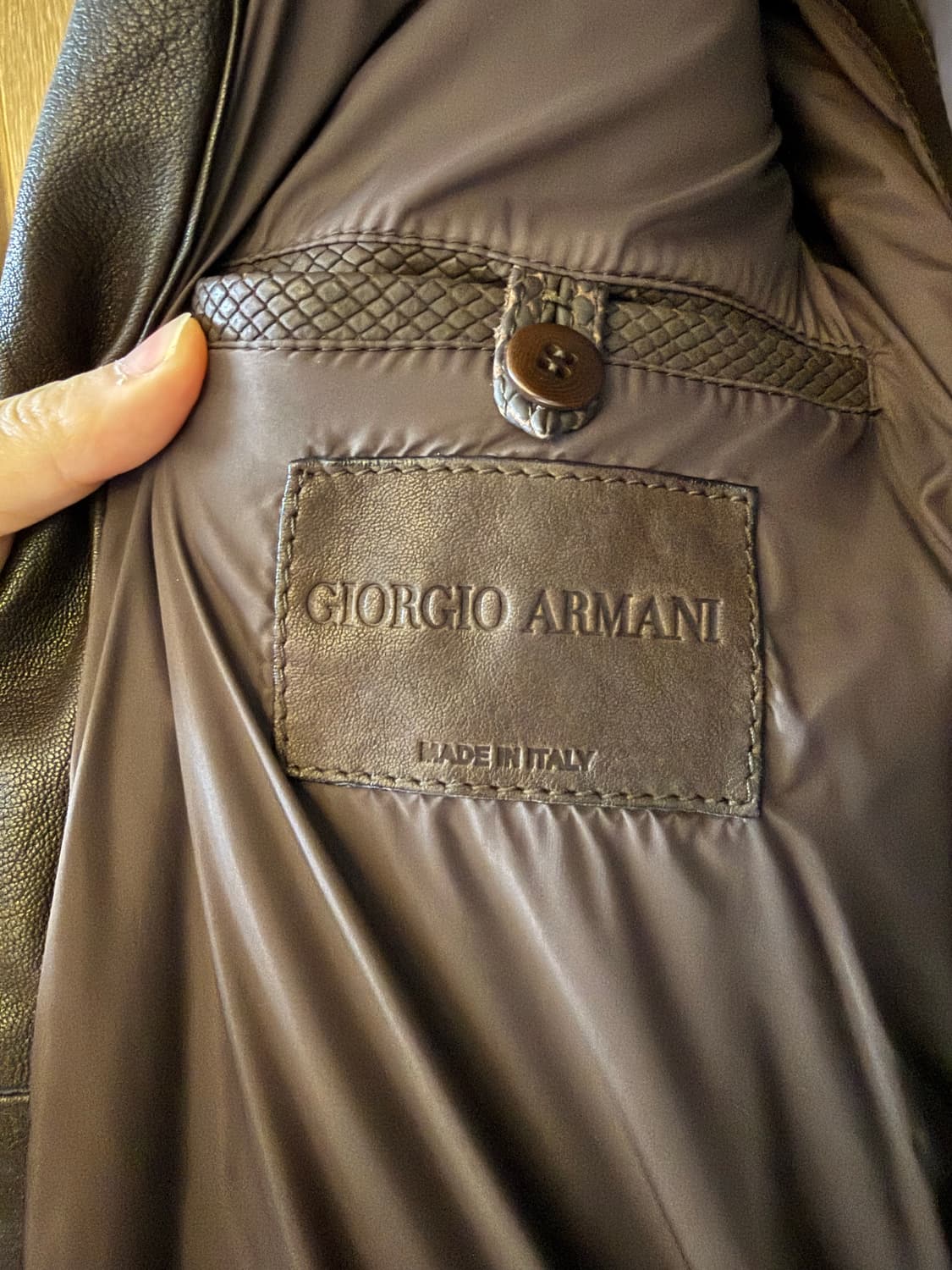 조르지오 아르마니 레더 자켓 상품이미지2