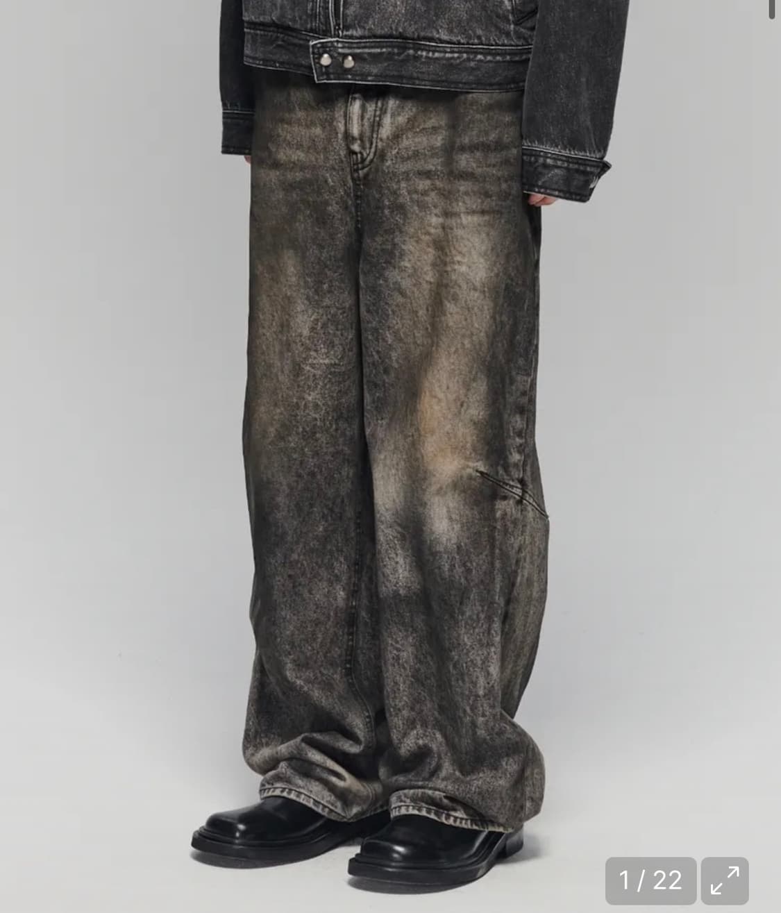 Masion mined dart brush wide denim 상품이미지2
