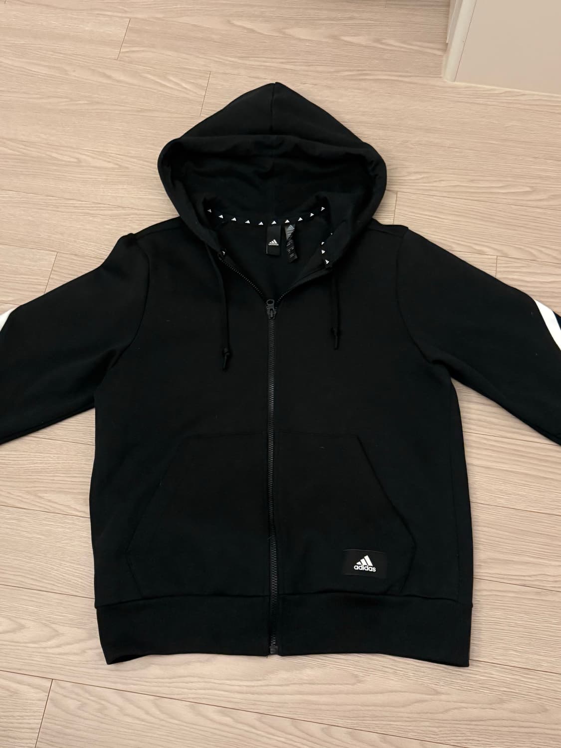 아디다스 후드집업 블랙 상품이미지1