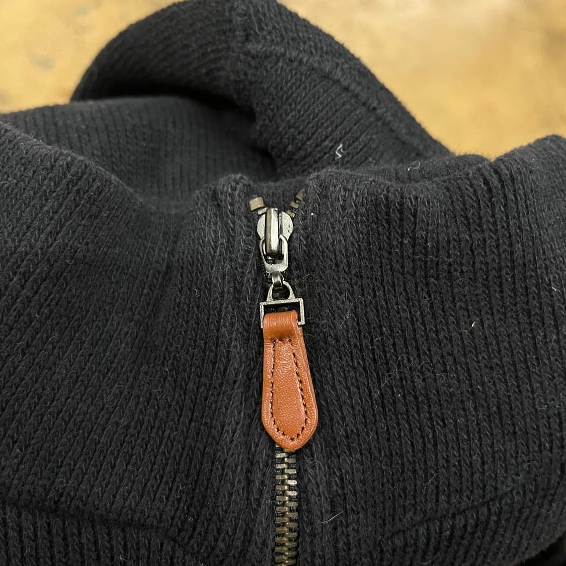 폴로 랄프로렌 블랙 퍼플 빅포니 반집업 니트  상품이미지6