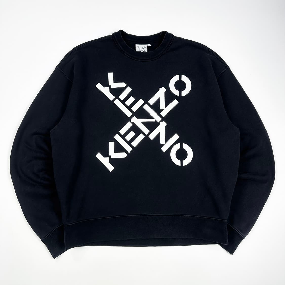 겐조 크로스 로고 블랙 크루넥 맨투맨 (M) 상품이미지2