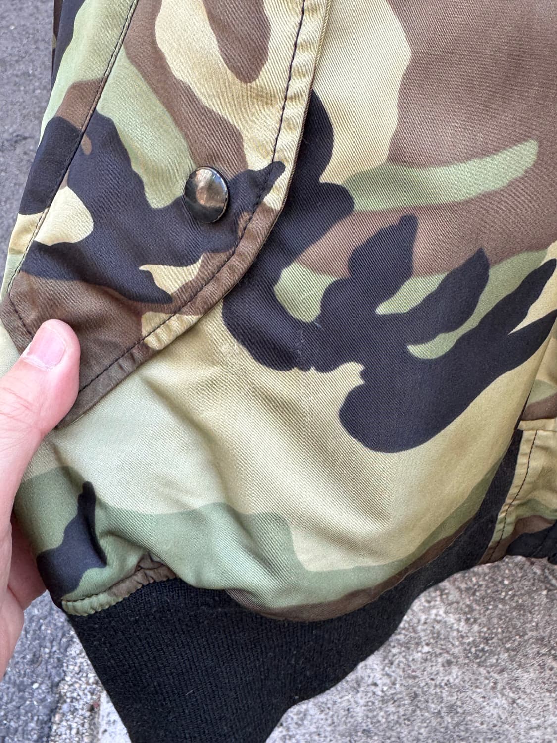 90s 알파인더스트리 우드랜드 카모 MA-1 항공자켓  상품이미지9