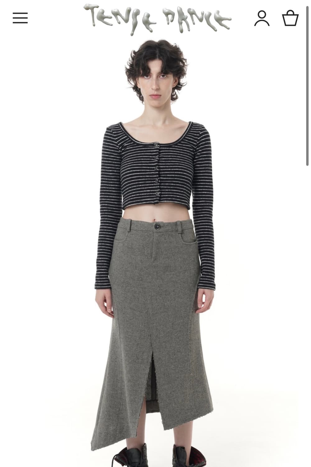 탠스댄스 Mermaid wool skirt_dusty beige 상품이미지2