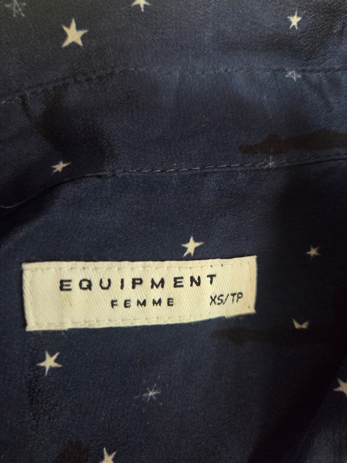 Equipment 고급 실크셔츠 하늘하늘 왕자 남방 발레리나 별 셔츠 상품이미지3