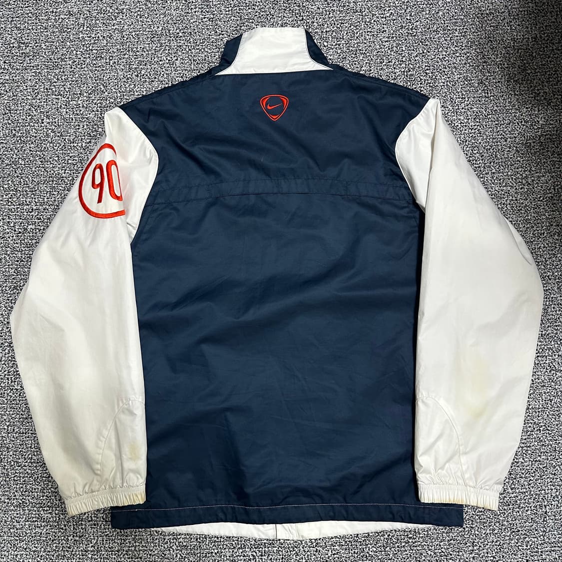 (L) 나이키 화이트/네이비 total 90 바람막이 점퍼 상품이미지5