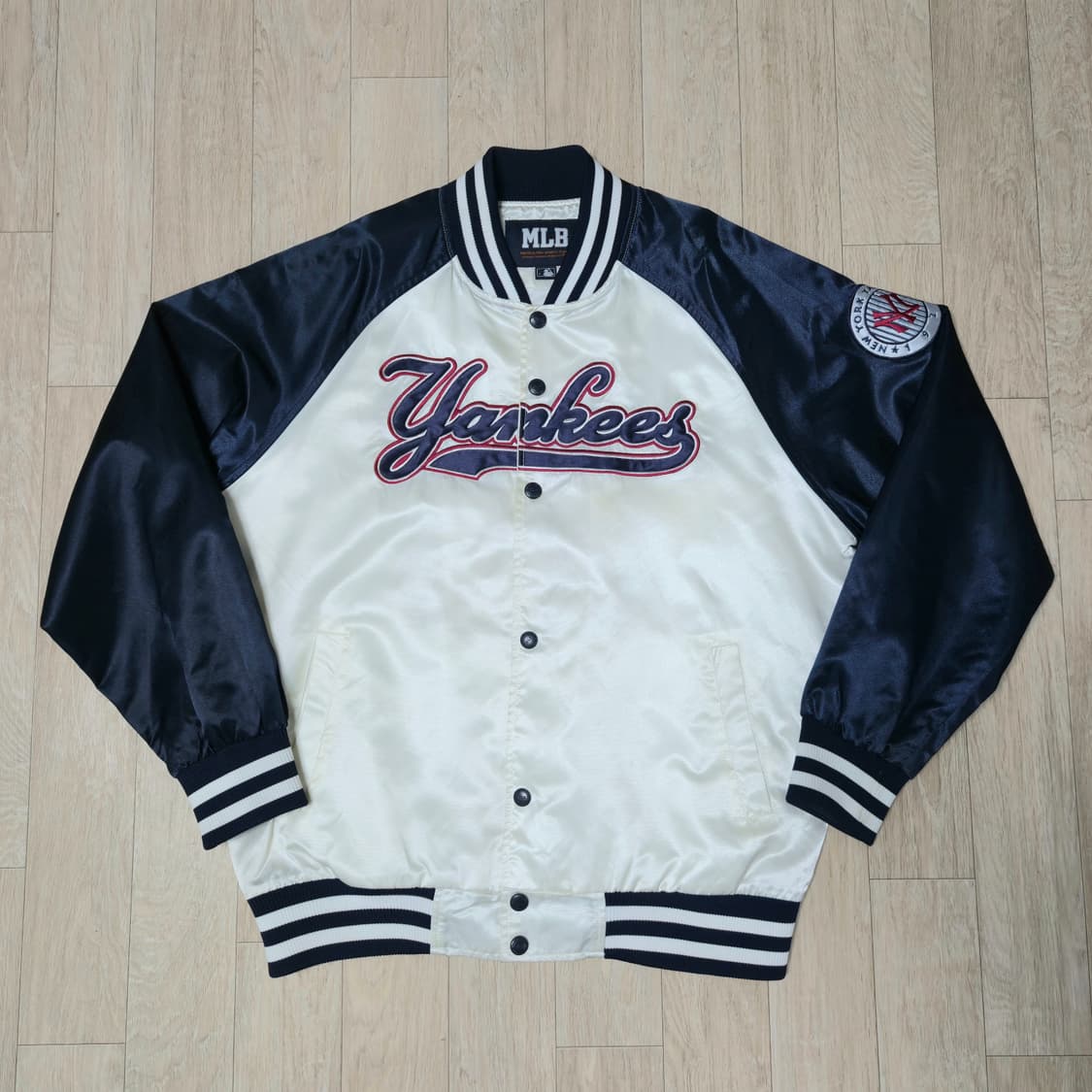 105) MLB 뉴욕 양키스 야구점퍼 스타디움 자켓 블루종 상품이미지1