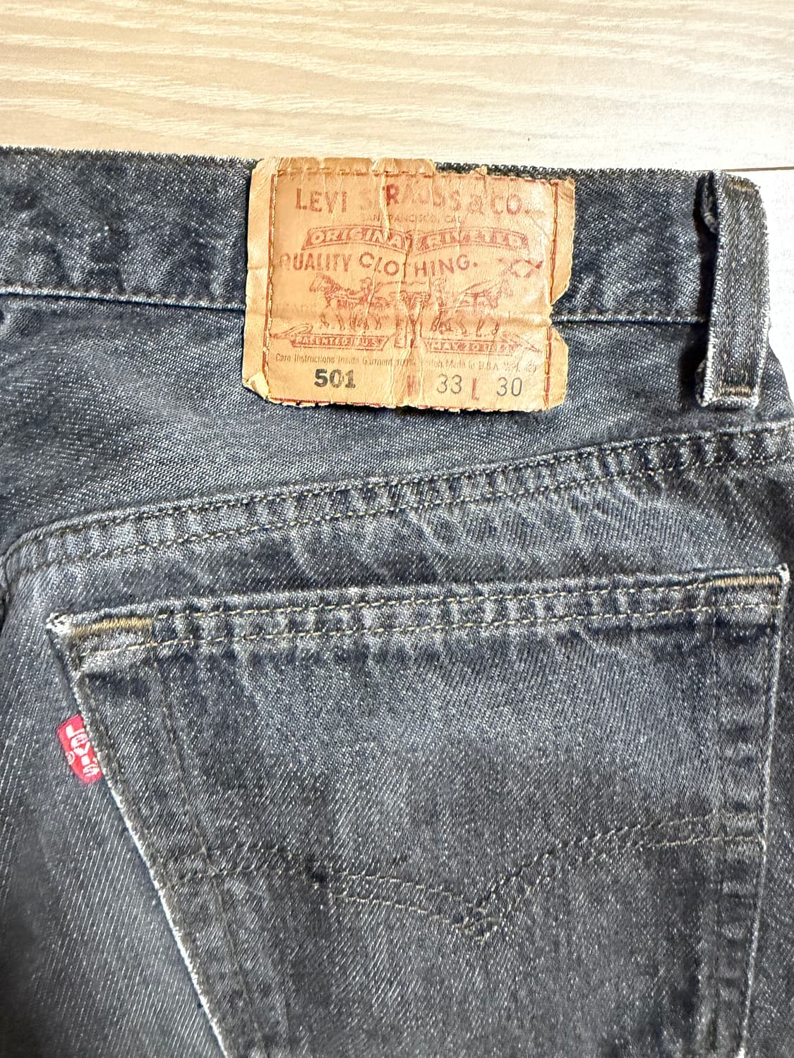 90s 리바이스 501 usa made 0658 연그레이 상품이미지6