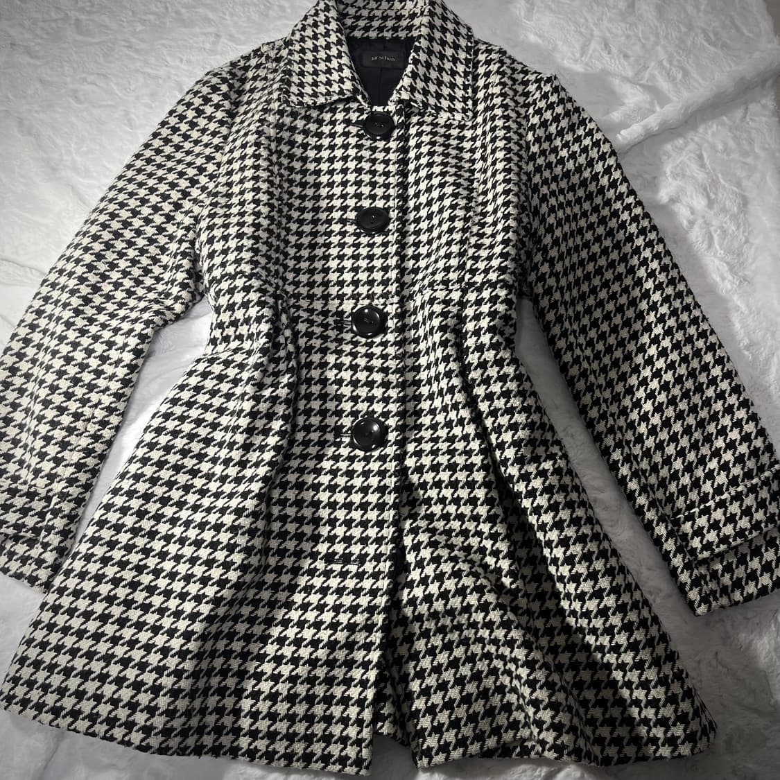 로맨틱 하운드체크 갸루 코트 상품이미지1