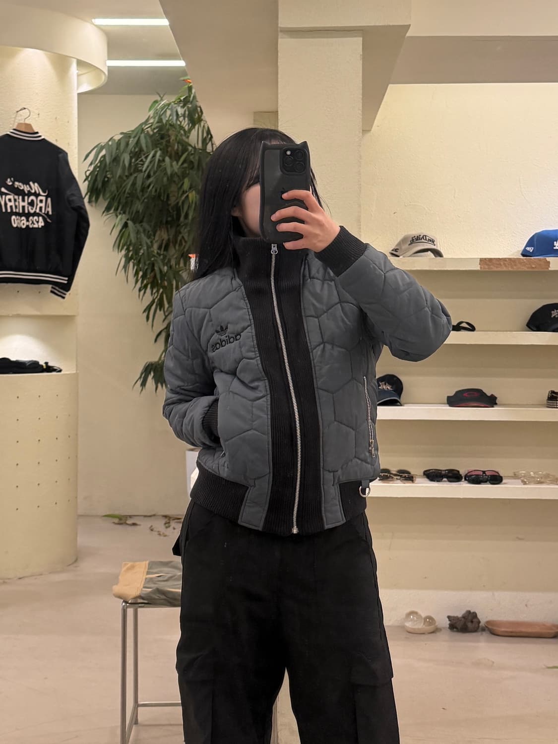 아디다스 퀼팅 패디드 봄버 자켓 U196 상품이미지1