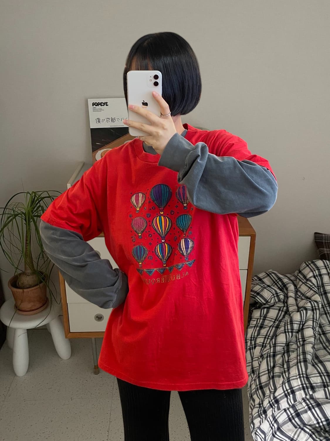 헤인즈 1/2 티셔츠 (Man L) AA1070 상품이미지1