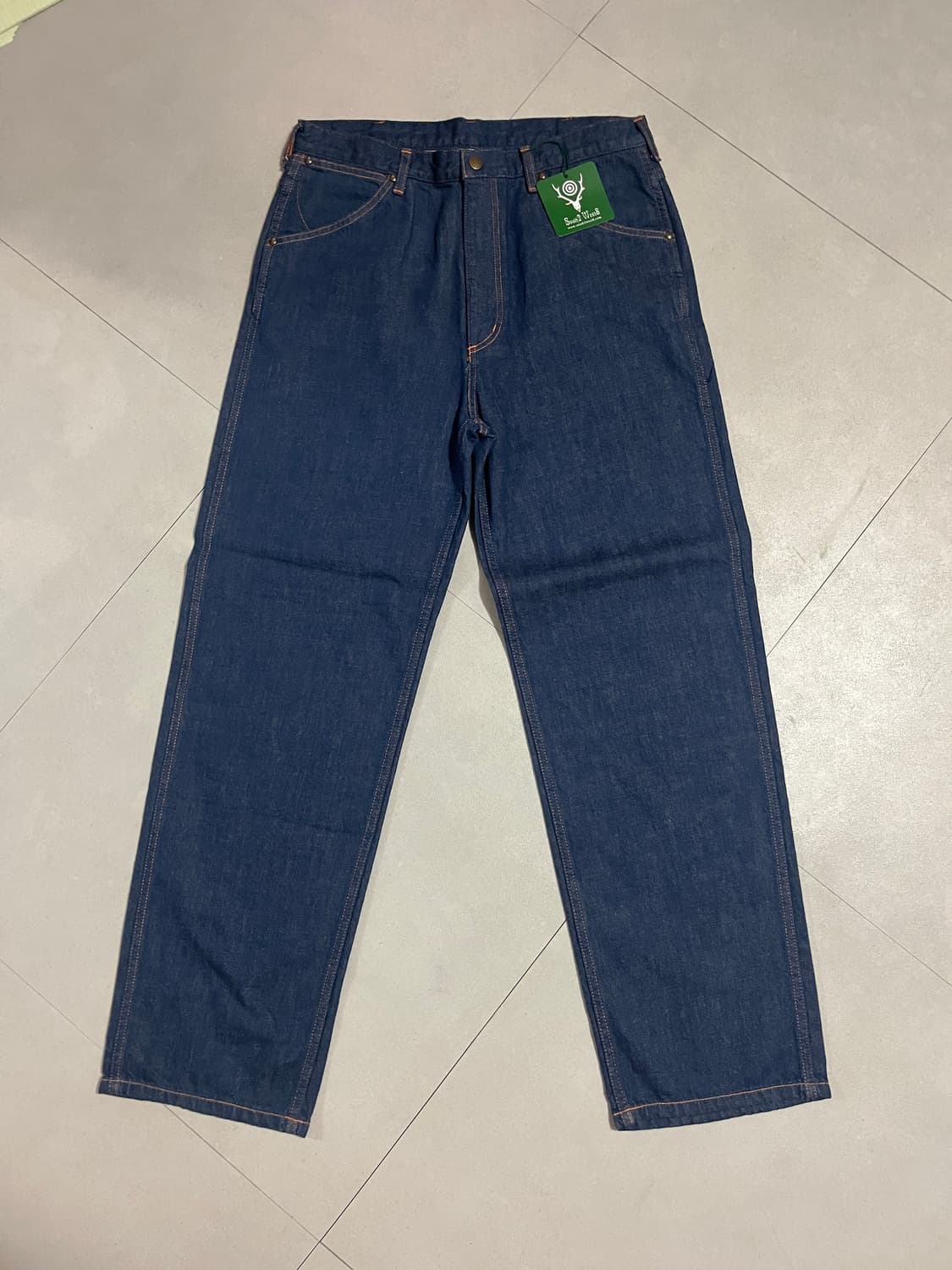 South2 West8 백포켓 스티치 데님 M 새제품 상품이미지1