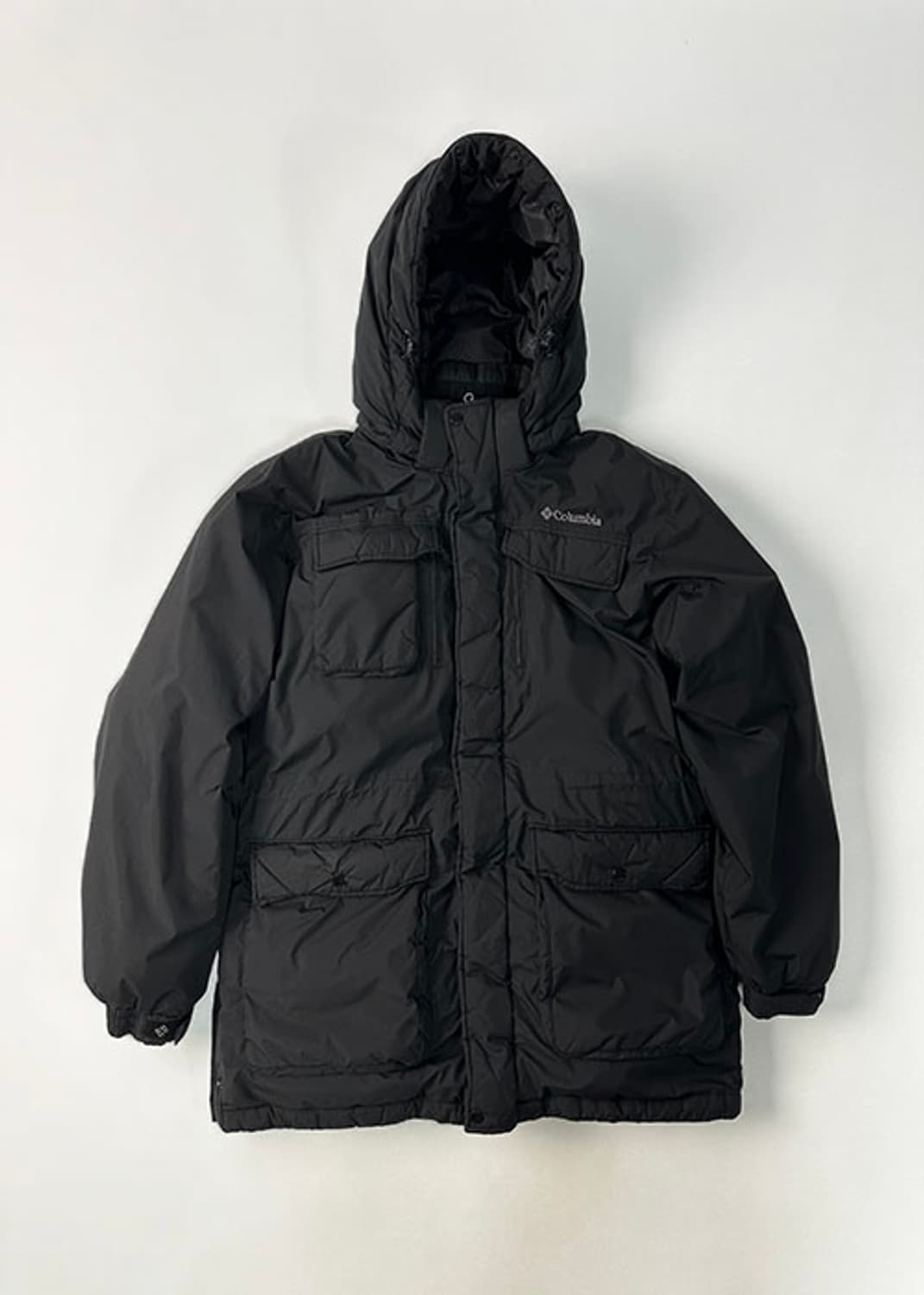 [XL] 컬럼비아 블랙 하프 다운 패딩 상품이미지2