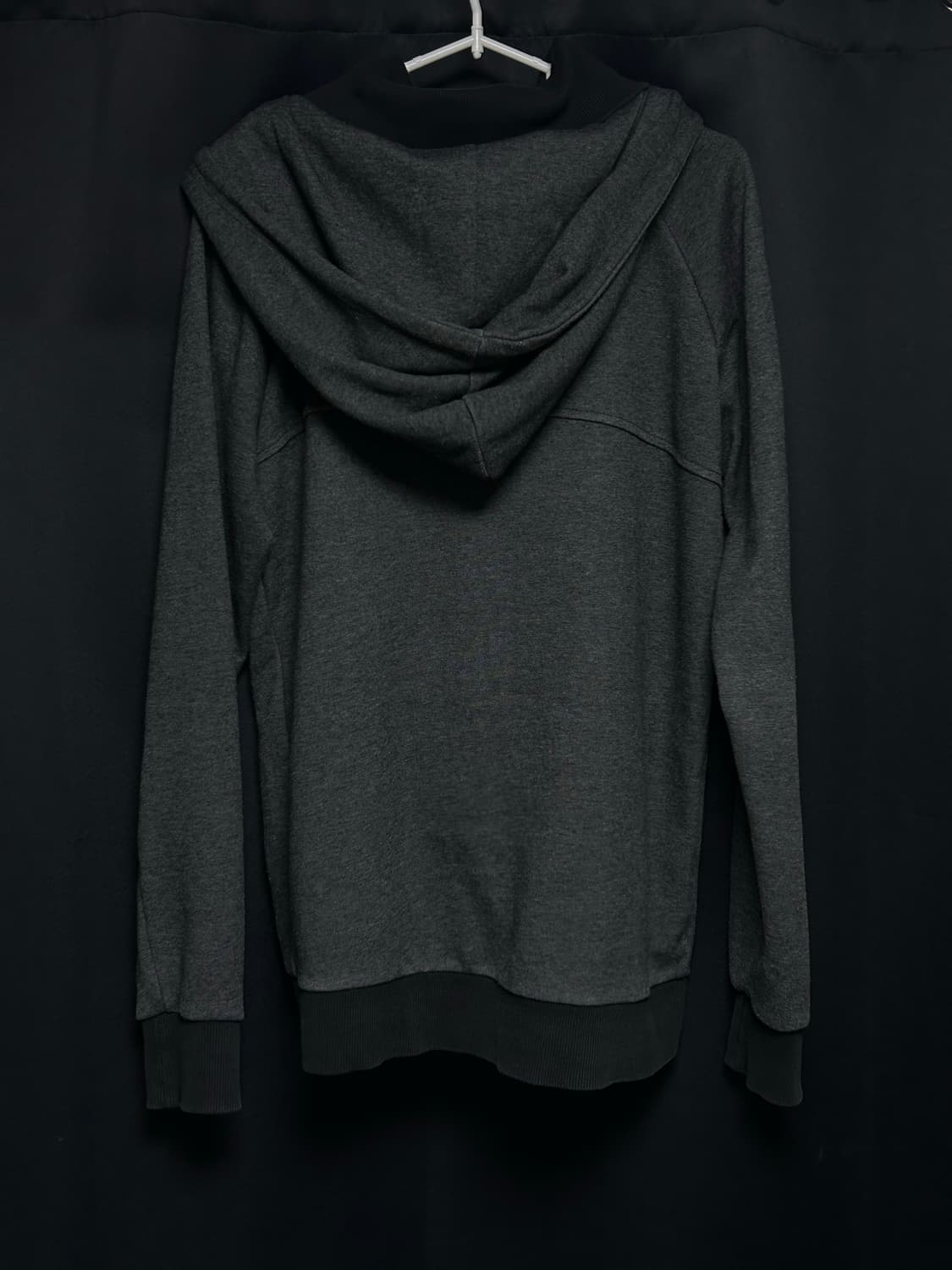 Y2K 절개 디테일 레이어드 하이넥 후드집업 상품이미지2