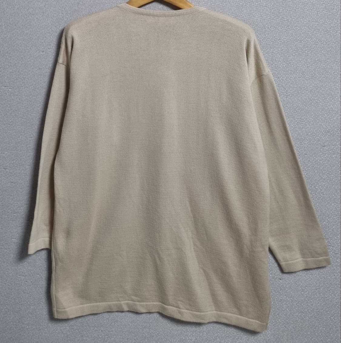 ~XL ) BALLY 발리 일본 빈티지 베이지 니트 가디건 상품이미지2